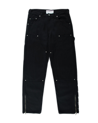 Ashluxe Men's Denim Trucker Jean Black