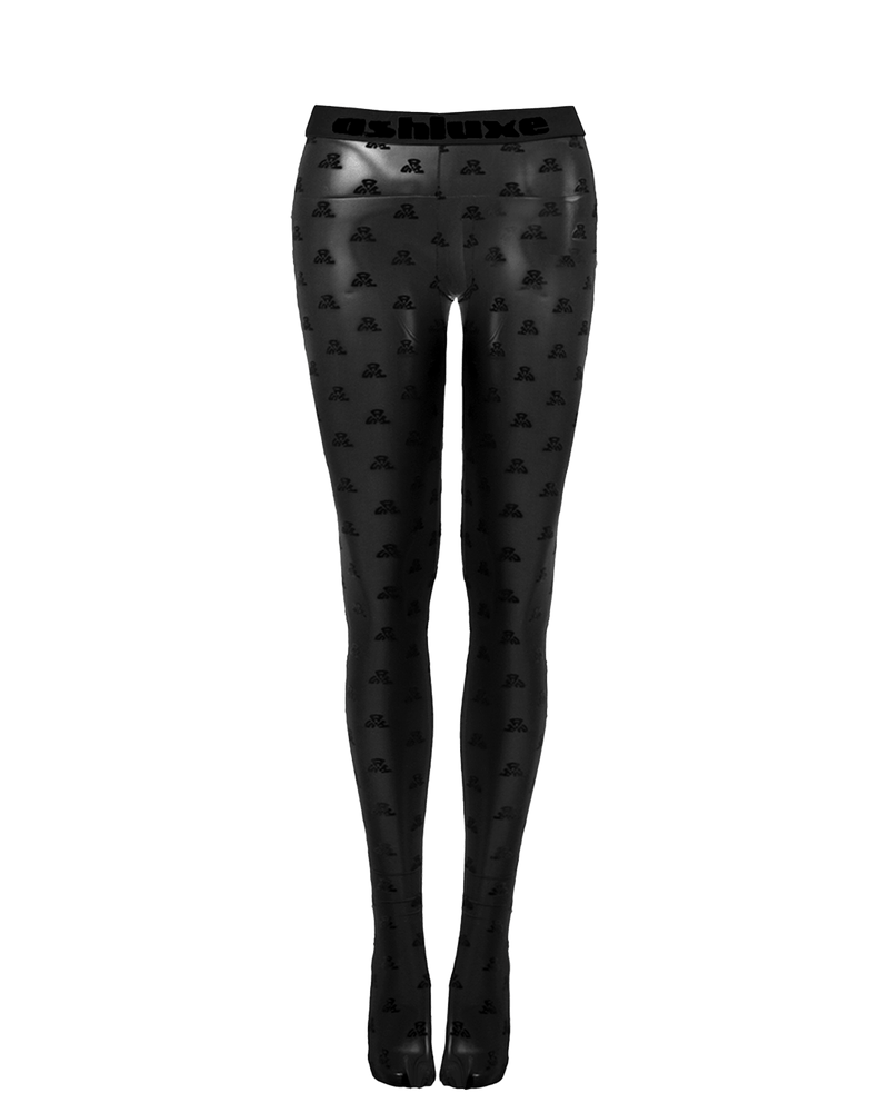 Ashluxe Mesh Unbranded Body Leggings - Black