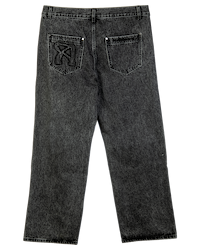 Ashluxe Panel Denim Pants Black