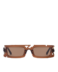 Ashluxe Pixel Cut Earth Brown Sunglasses
