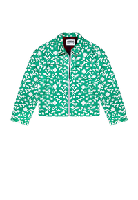 Ashluxe Pixel Denim Jacket  Green