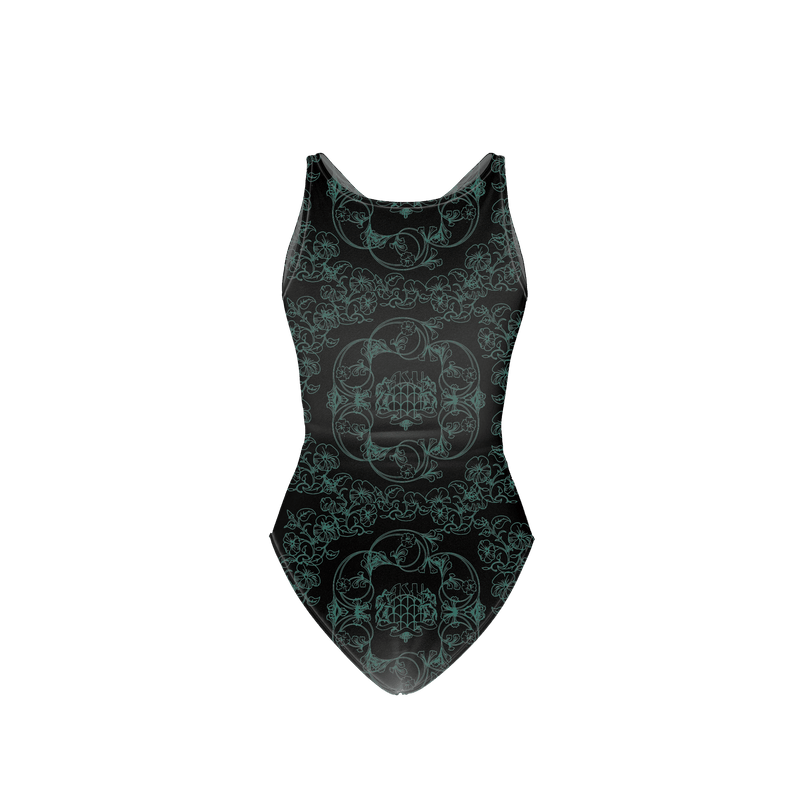 Ashluxe Signature Swimsuit Black Green