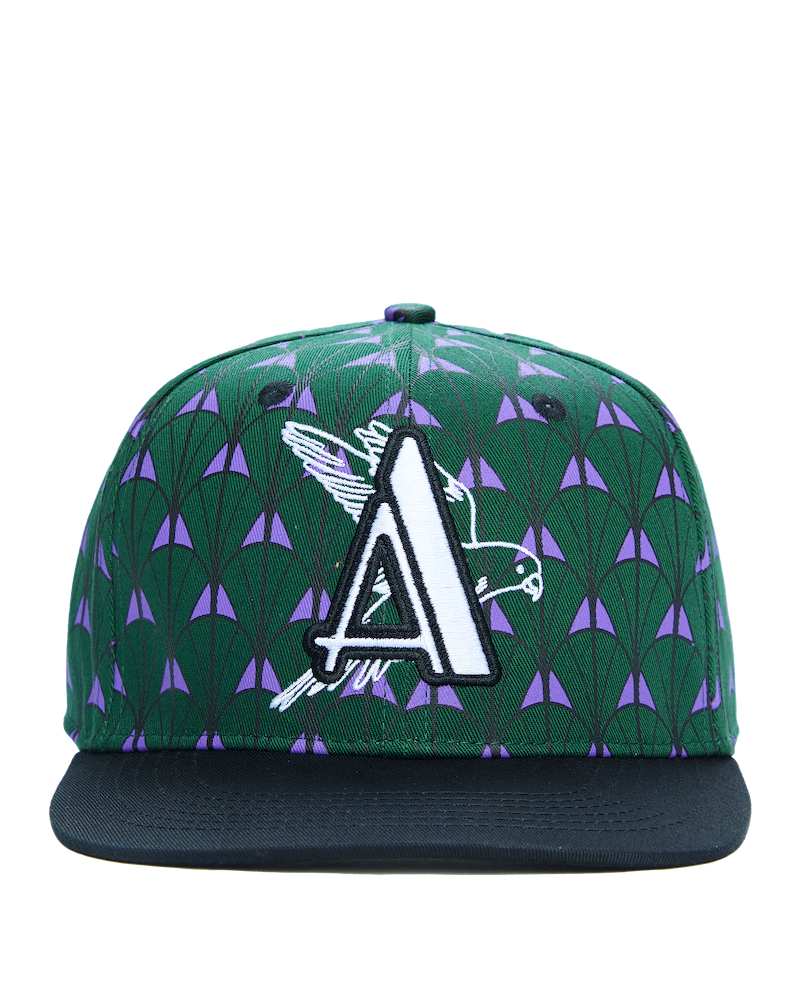 Ashluxe Snapback A -Eagle Cap  Green Purple