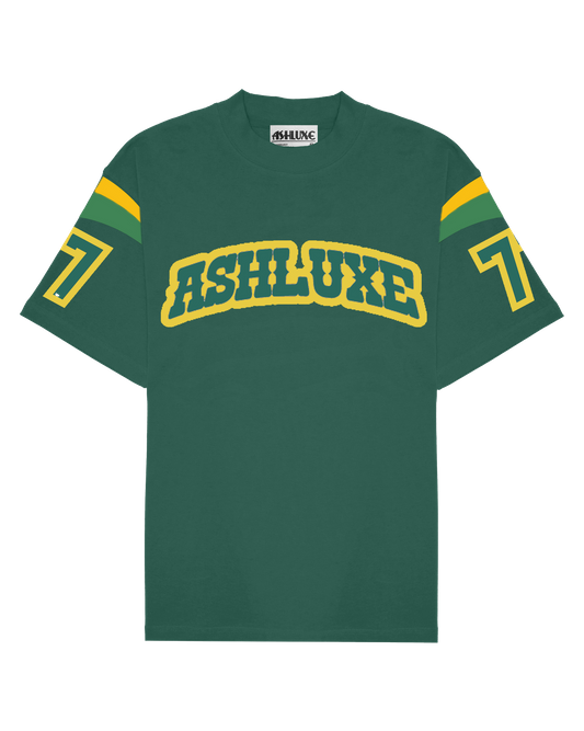 Ashluxe Varsity Logo Tee Green