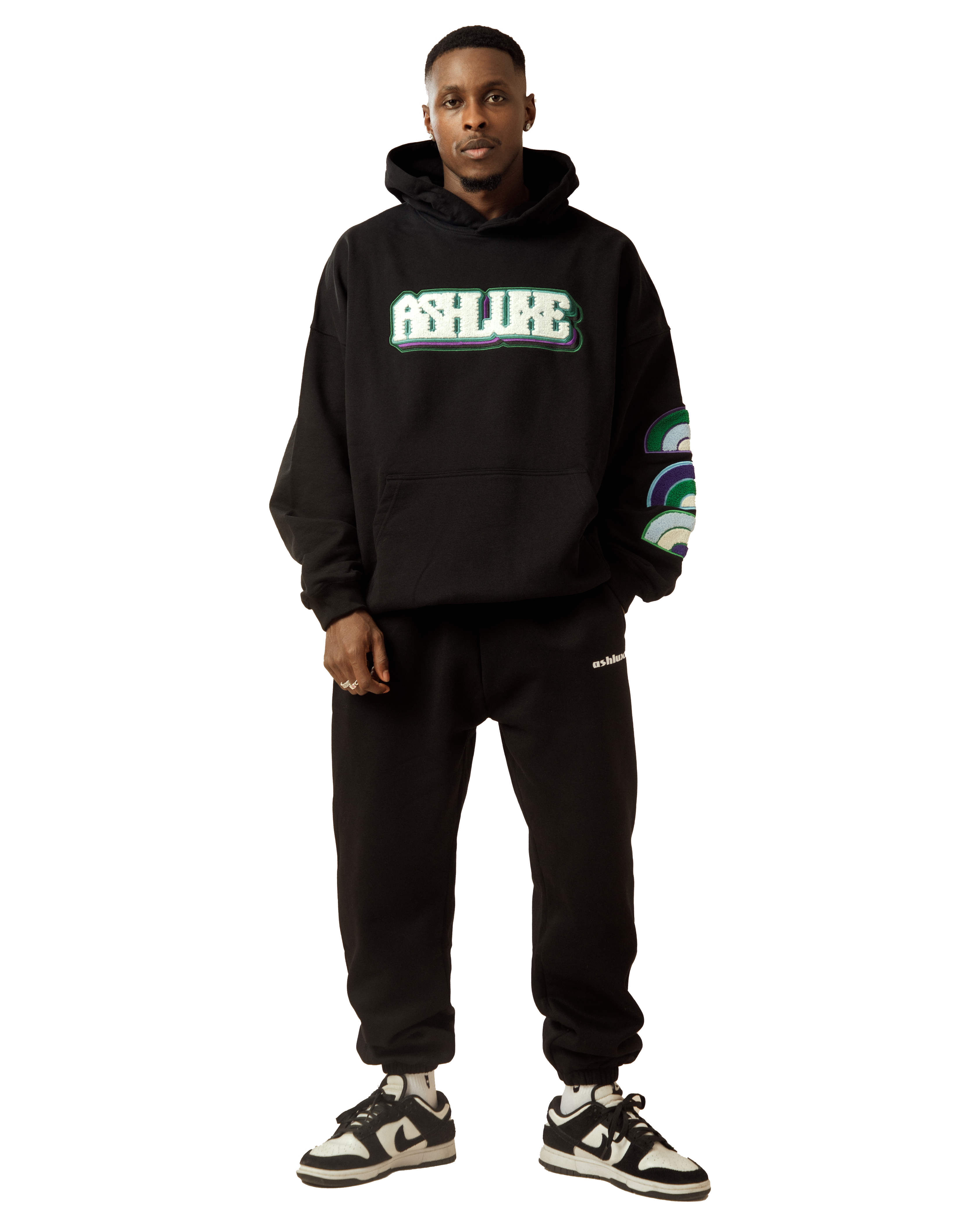 Ashluxe Bold Logo Hoodie Black