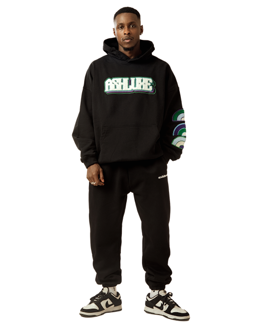 Ashluxe Bold Logo Hoodie Black