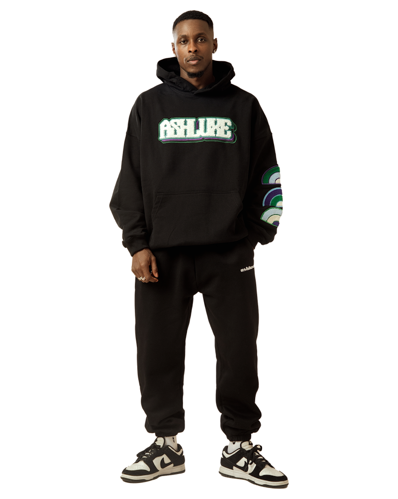 Ashluxe Bold Logo Hoodie Black