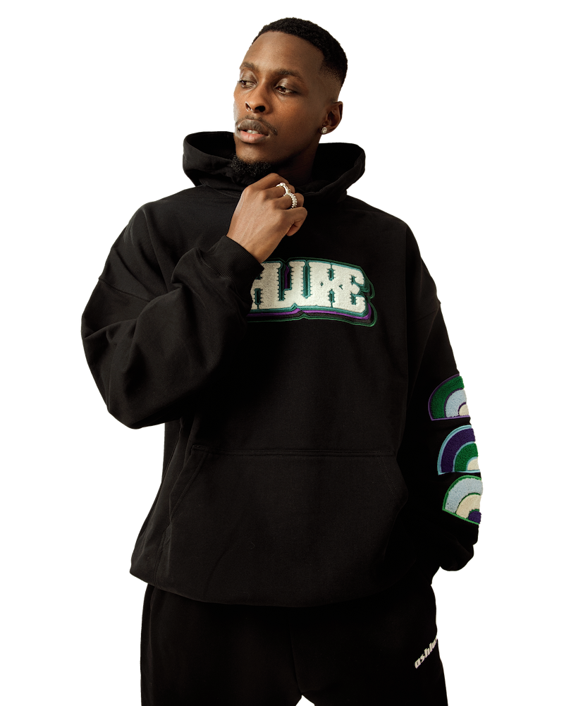 Ashluxe Bold Logo Hoodie Black