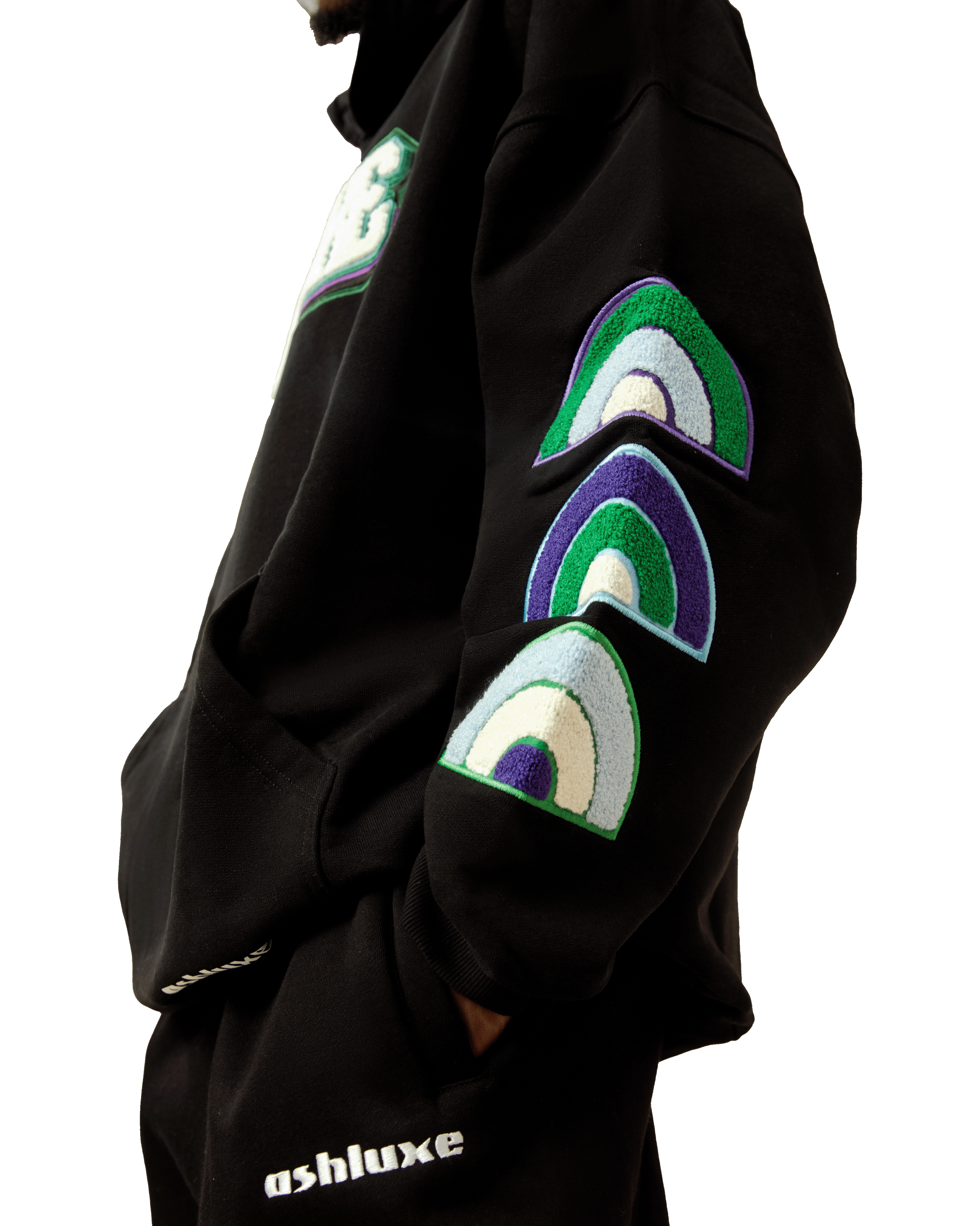 Ashluxe Bold Logo Hoodie Black