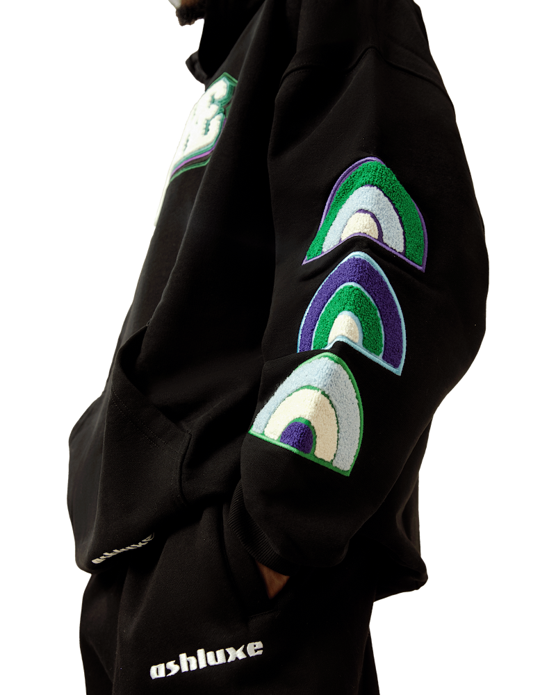 Ashluxe Bold Logo Hoodie Black