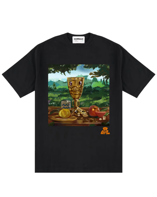 Ashluxe Golden Goblet T-shirt Black