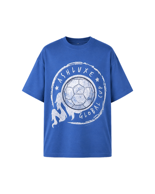 Ashluxe Heritge Ball Insignia Tee Blue