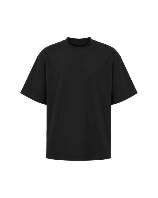 Ashluxe Logo Blank High neck T-shirt - Black