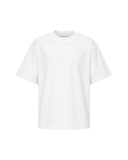 Ashluxe Logo Blank High neck T-shirt - White