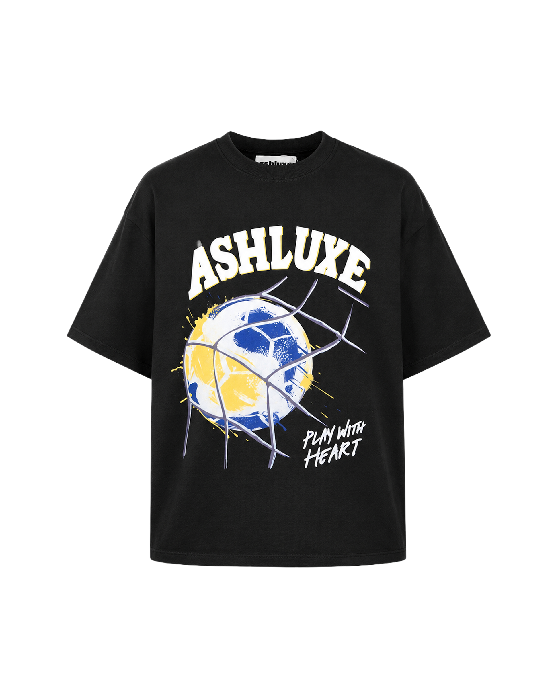 Ashluxe Play with Heart Tee Black