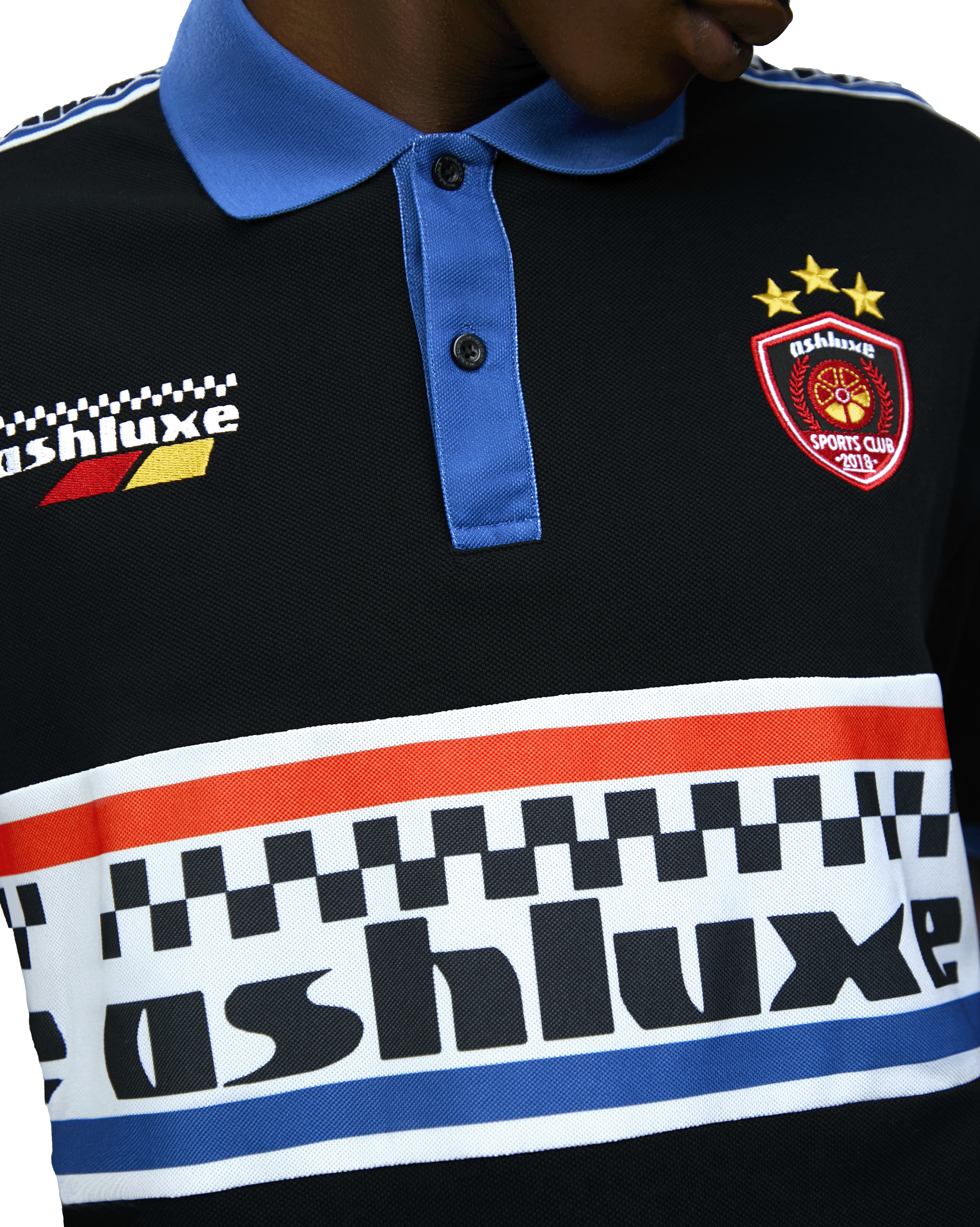 Ashluxe Racing Polo T-shirt Black