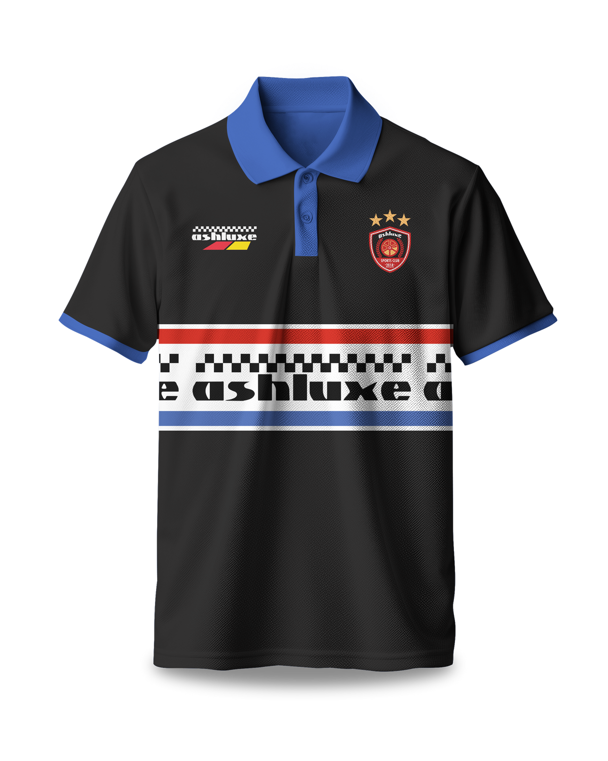 Ashluxe Racing Polo T-shirt Black