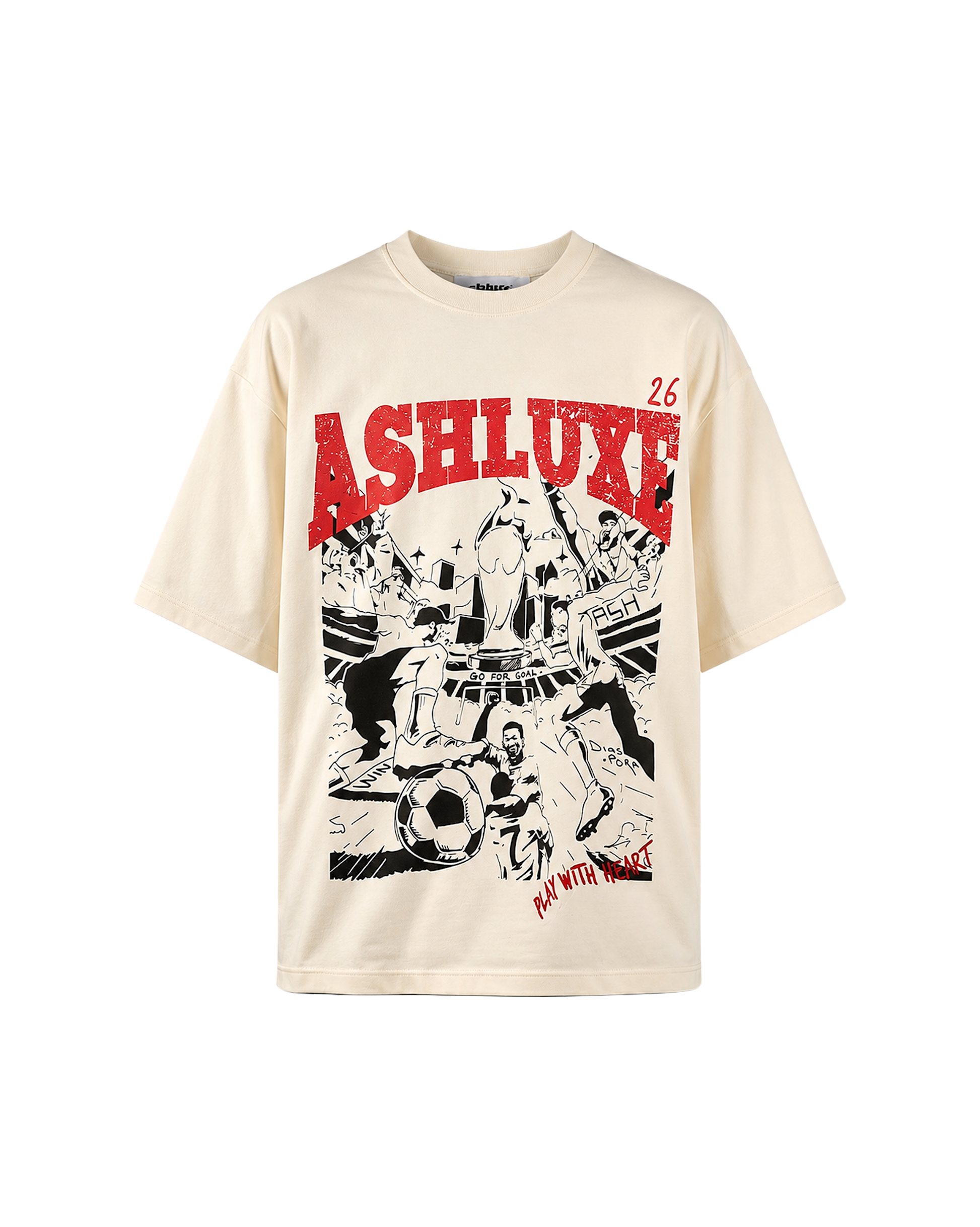 Ashluxe Stadium T-Shirt Cream