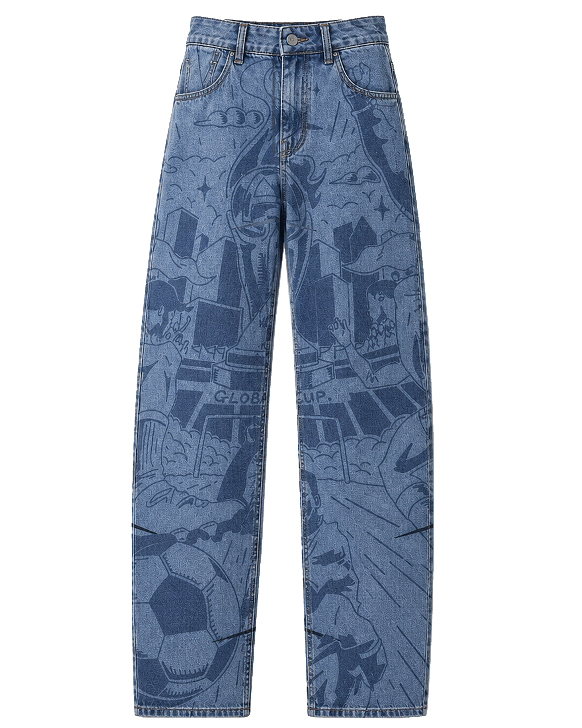 Ashluxe Celebration Denim Pants Blue