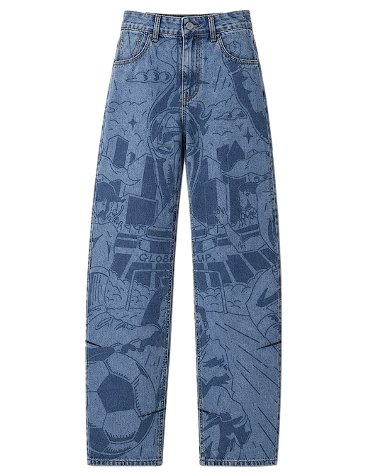 Ashluxe Celebration Denim Pants Blue