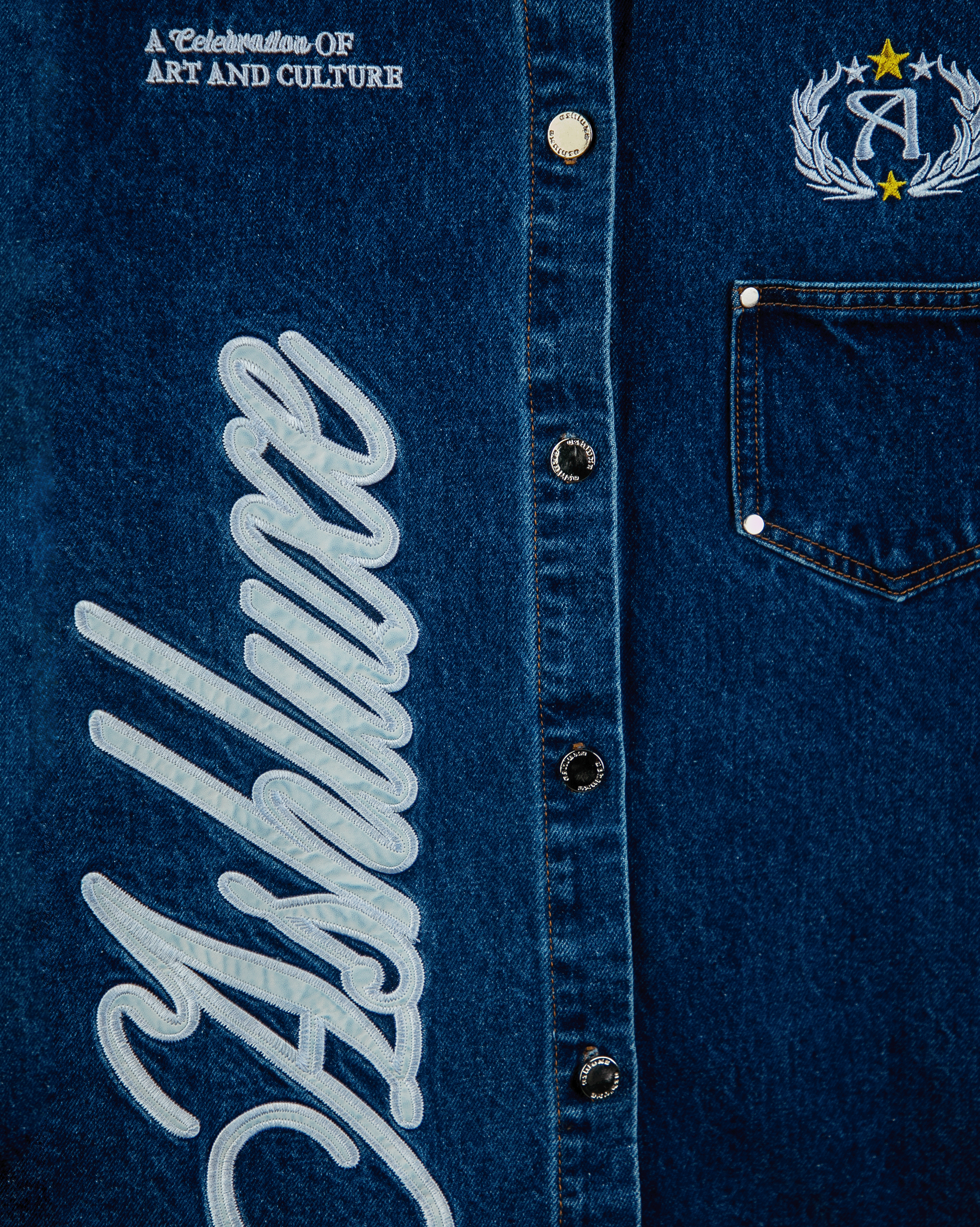 Ashluxe Crest Logo Shirt Blue