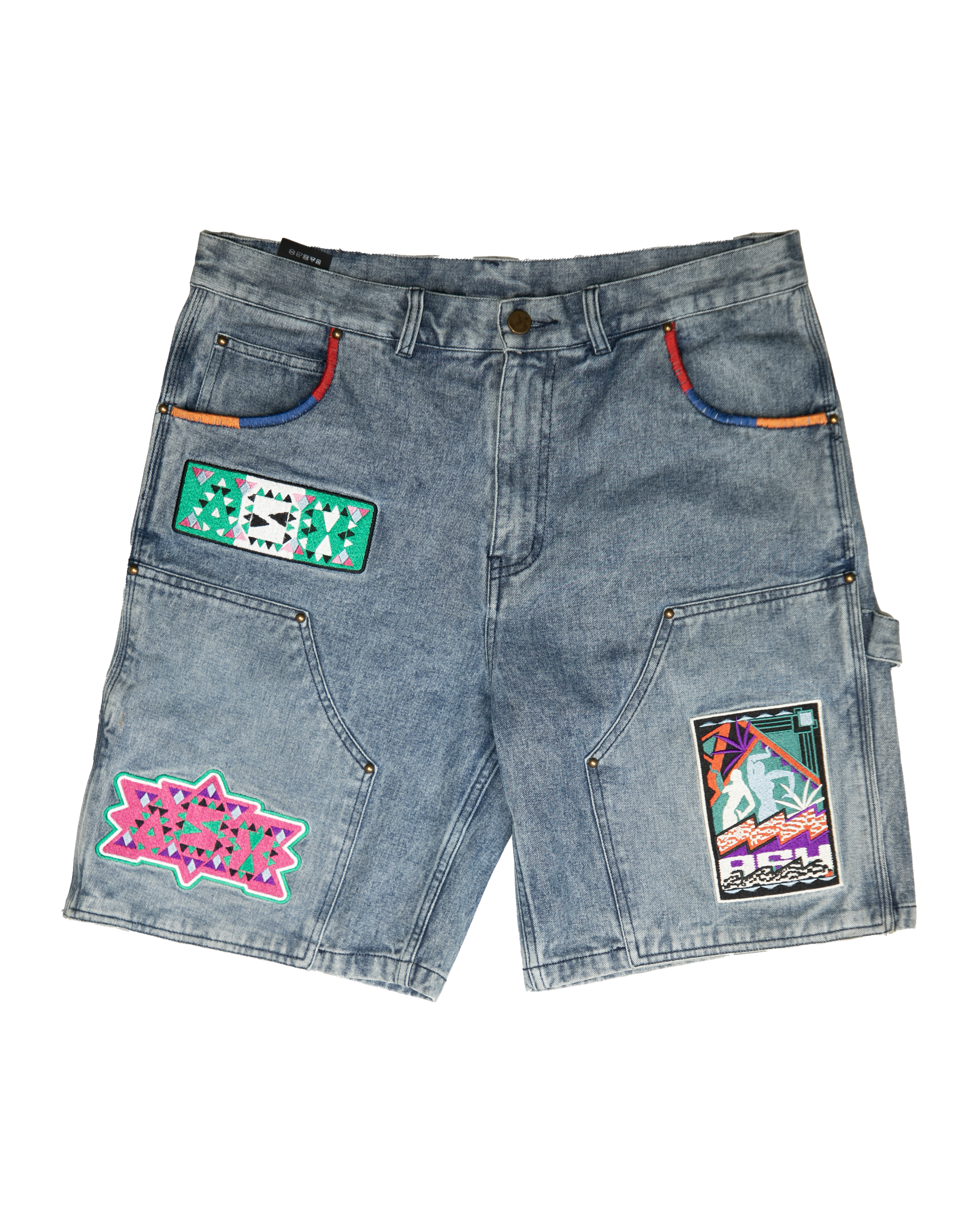 Ashluxe Denim Shorts Washed Blue