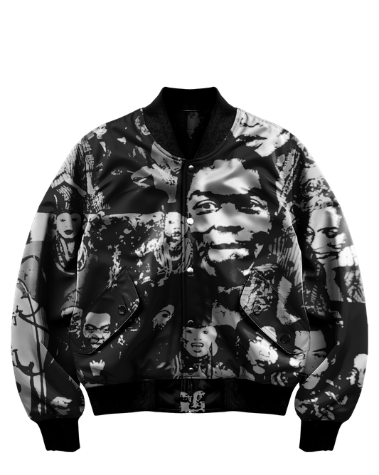 Ashluxe Fela's culture mosaic Jacket - Black