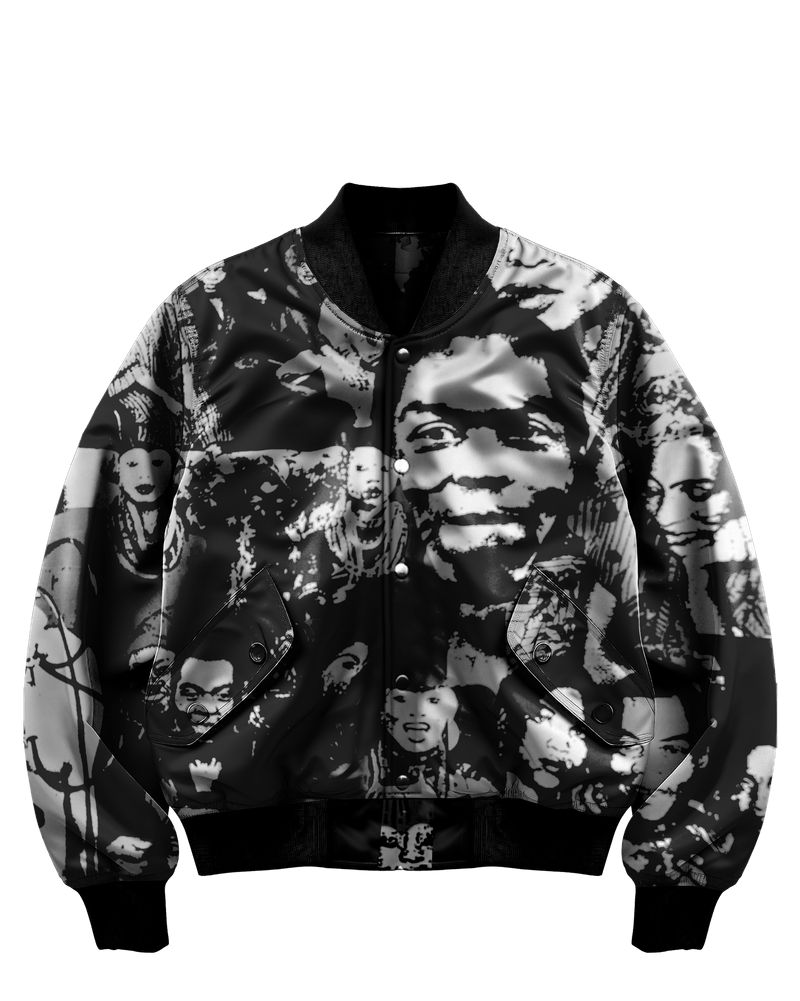 🎁 Ashluxe Fela's culture mosaic Jacket - Black (100% off)