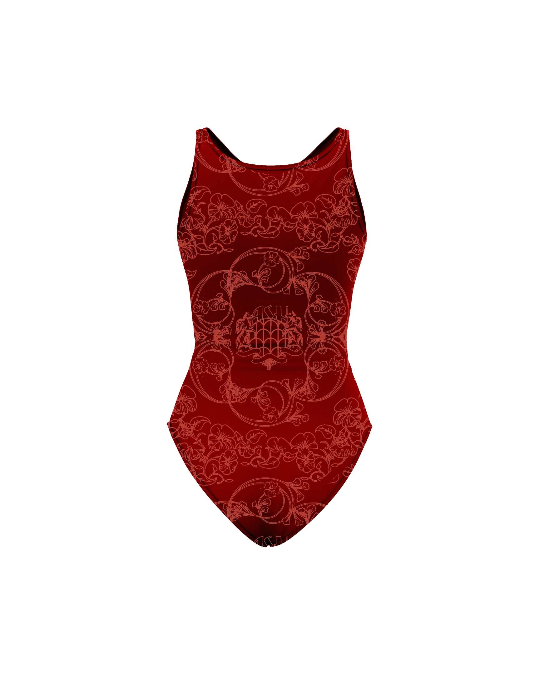 Ashluxe Signature Swimsuit Red