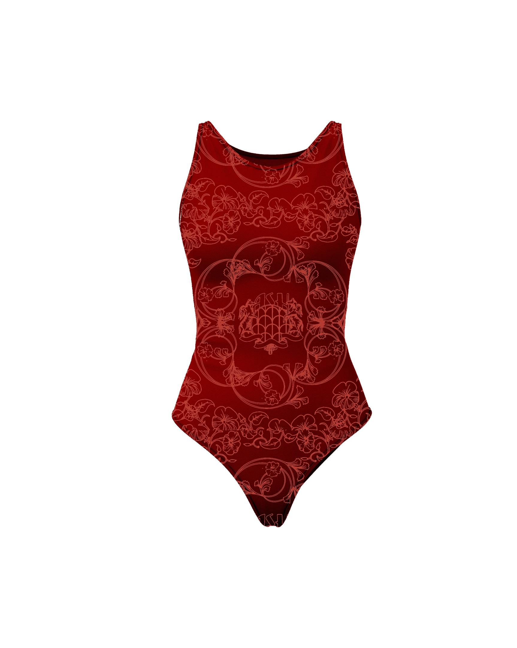 Ashluxe Signature Swimsuit Red