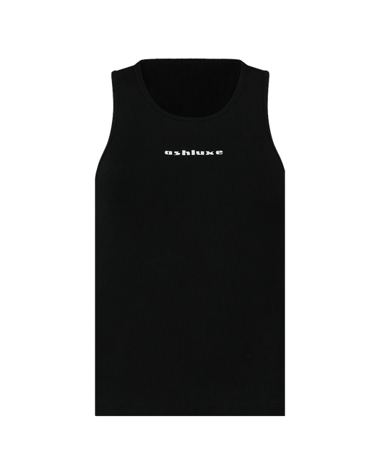 Ash Logo Tank Top - Black