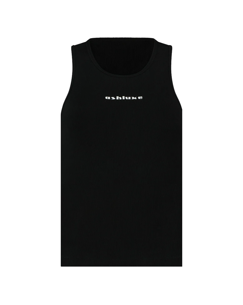 Ash Logo Tank Top - Black