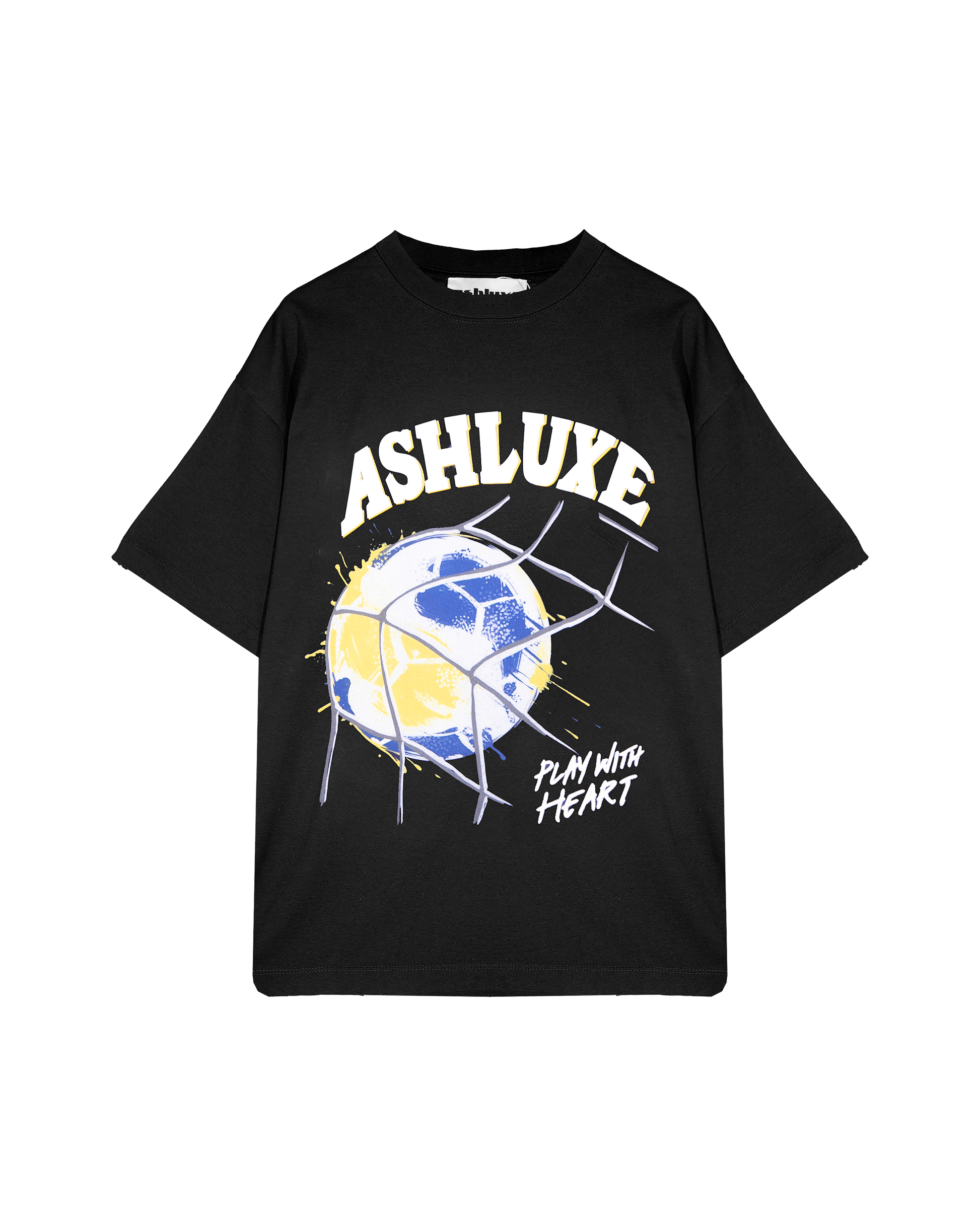 Ashluxe Play with Heart Tee Black
