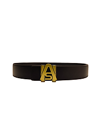 ASHLUXE Racing Logo Belt - Brown