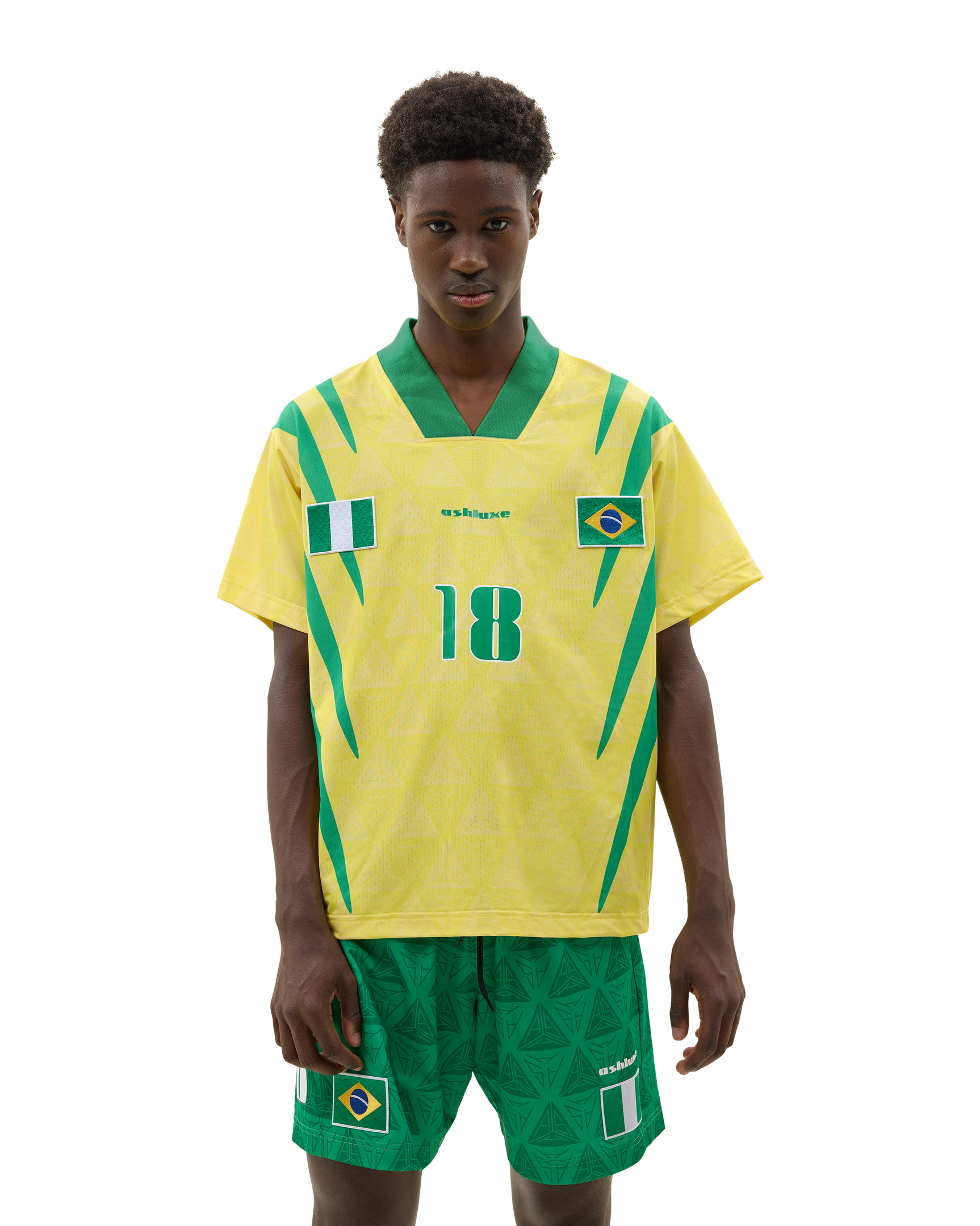 Nigeria X Brazil Football Shirt Yellow