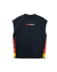 Flame Tank Top Black