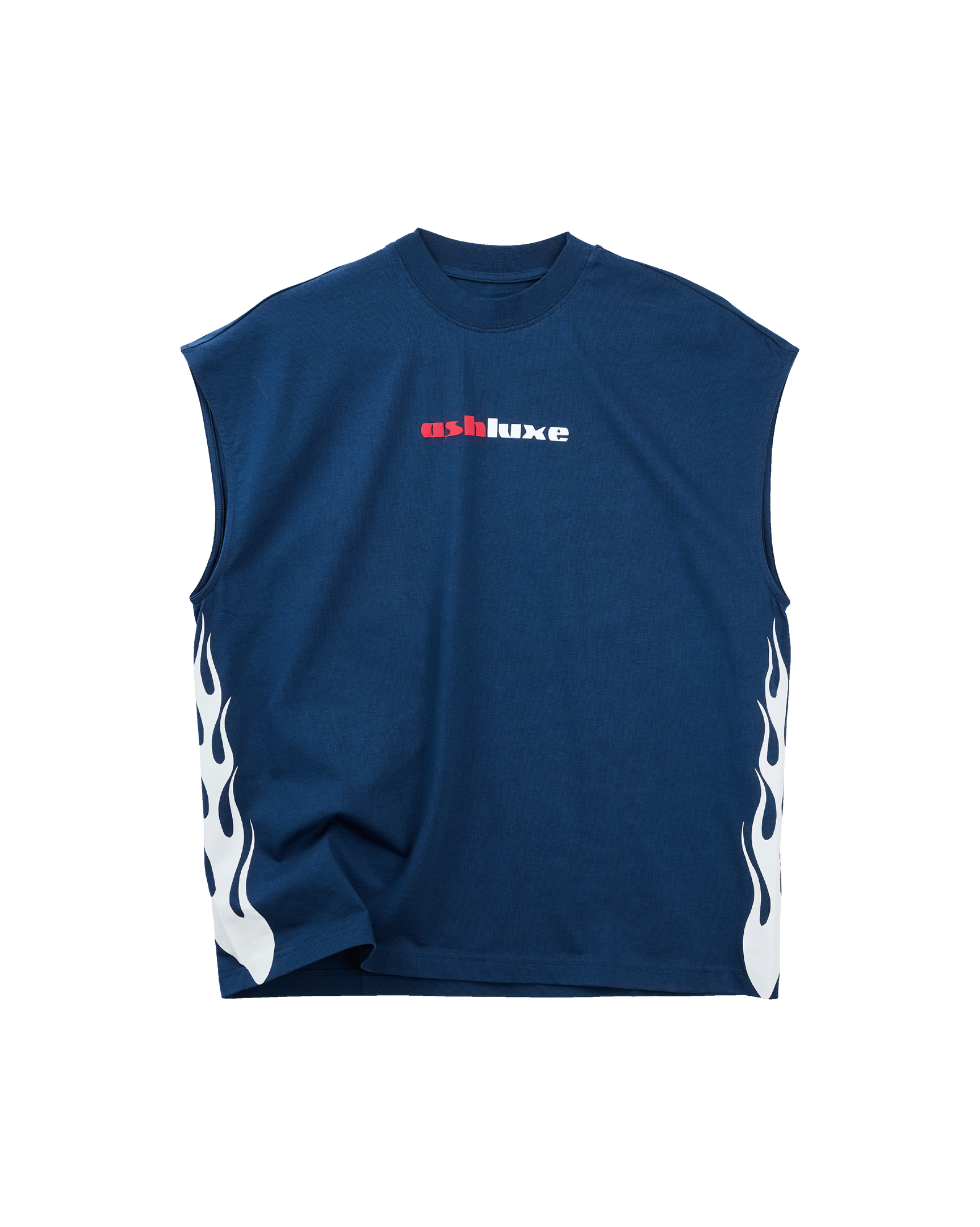Flame Tank Top Blue