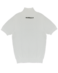 Ashluxe Ribbed Turtleneck Tee White