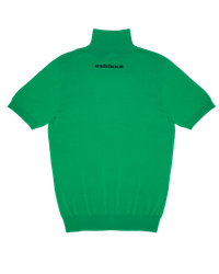 Ashluxe Ribbed Turtleneck Tee Green