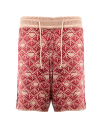 Ashluxe  Monogram Knitted Short Pink