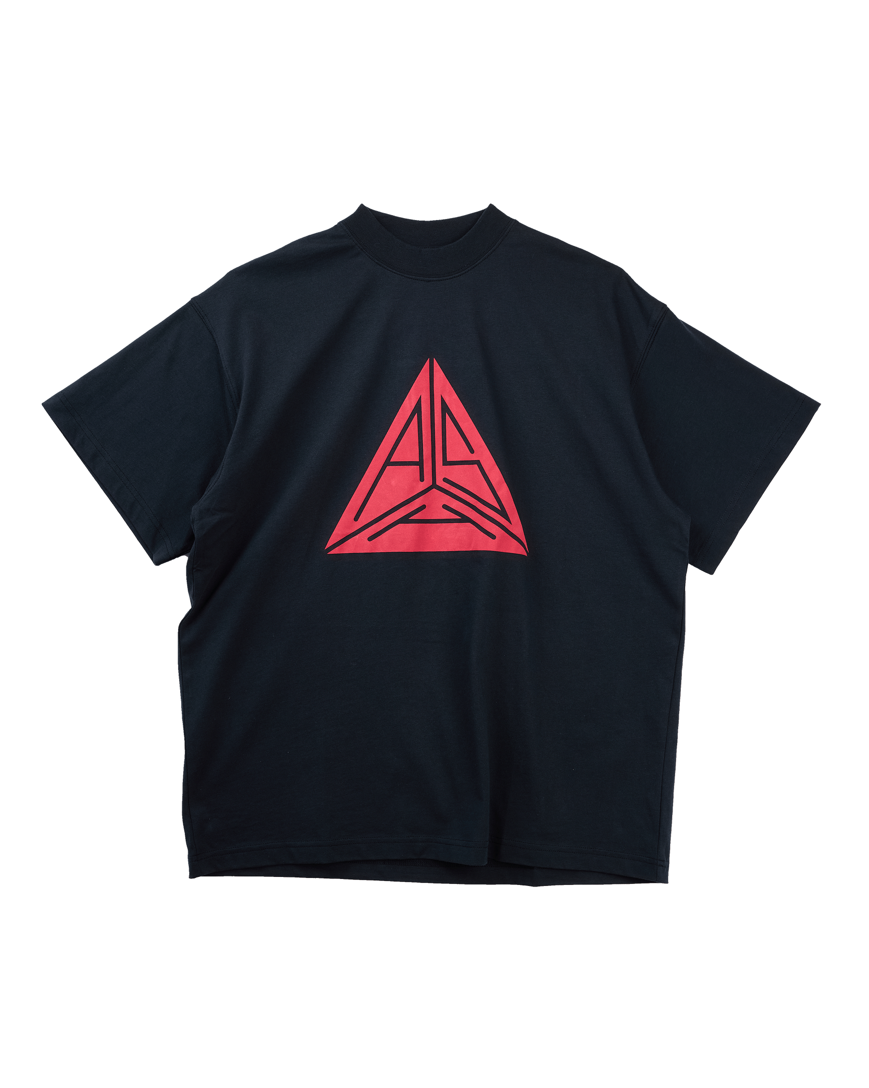 Large Triangle Logo T-shirt Black
