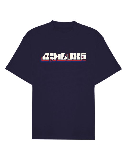 Ashluxe 3D logo Tee Navy Blue