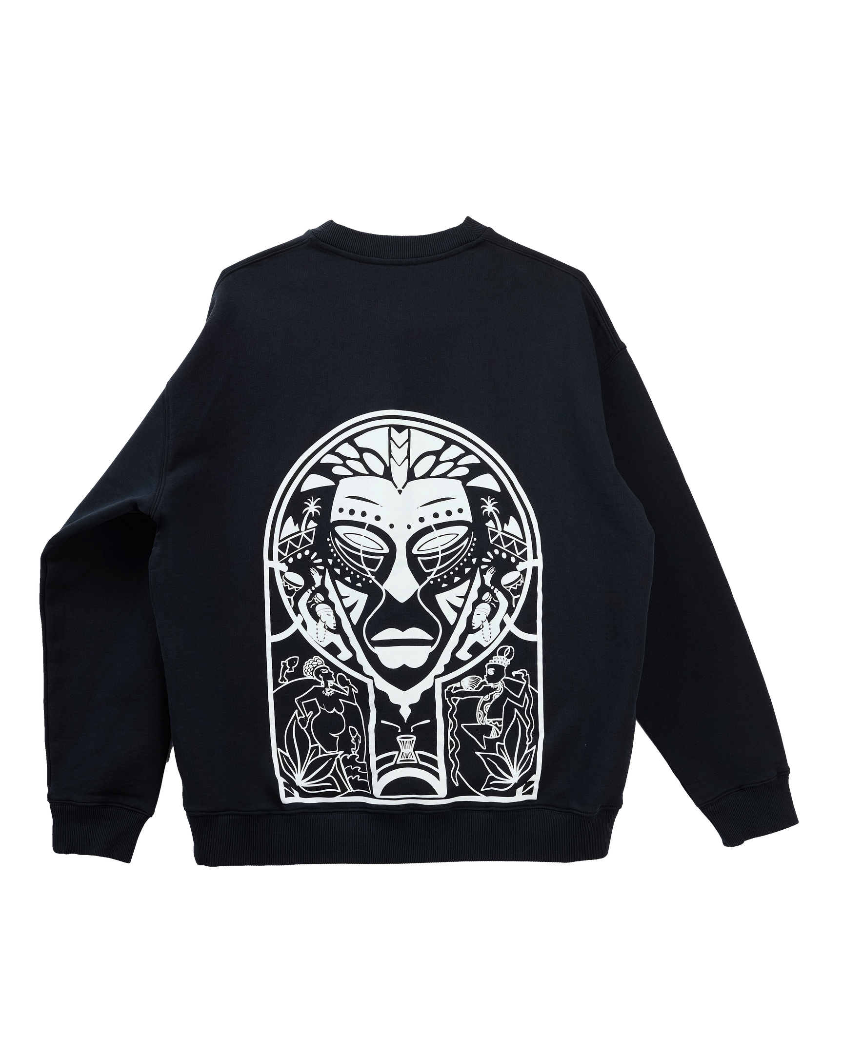 Mask Graphic Sweatshirt Black