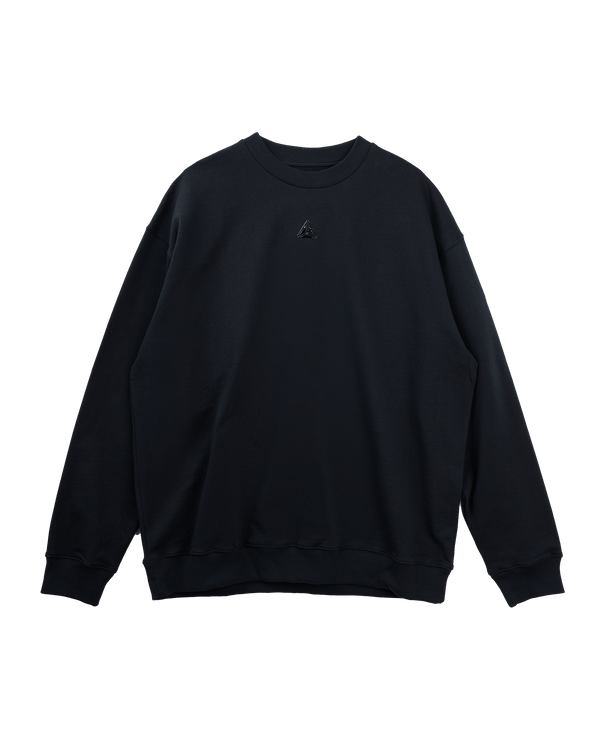 Metallic Small Logo Sweatshirt Black