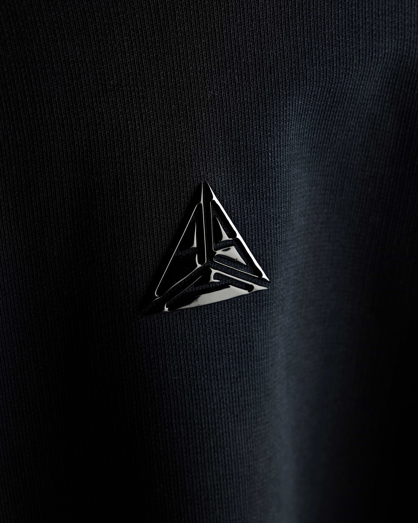 Metallic Small Logo Sweatshirt Black