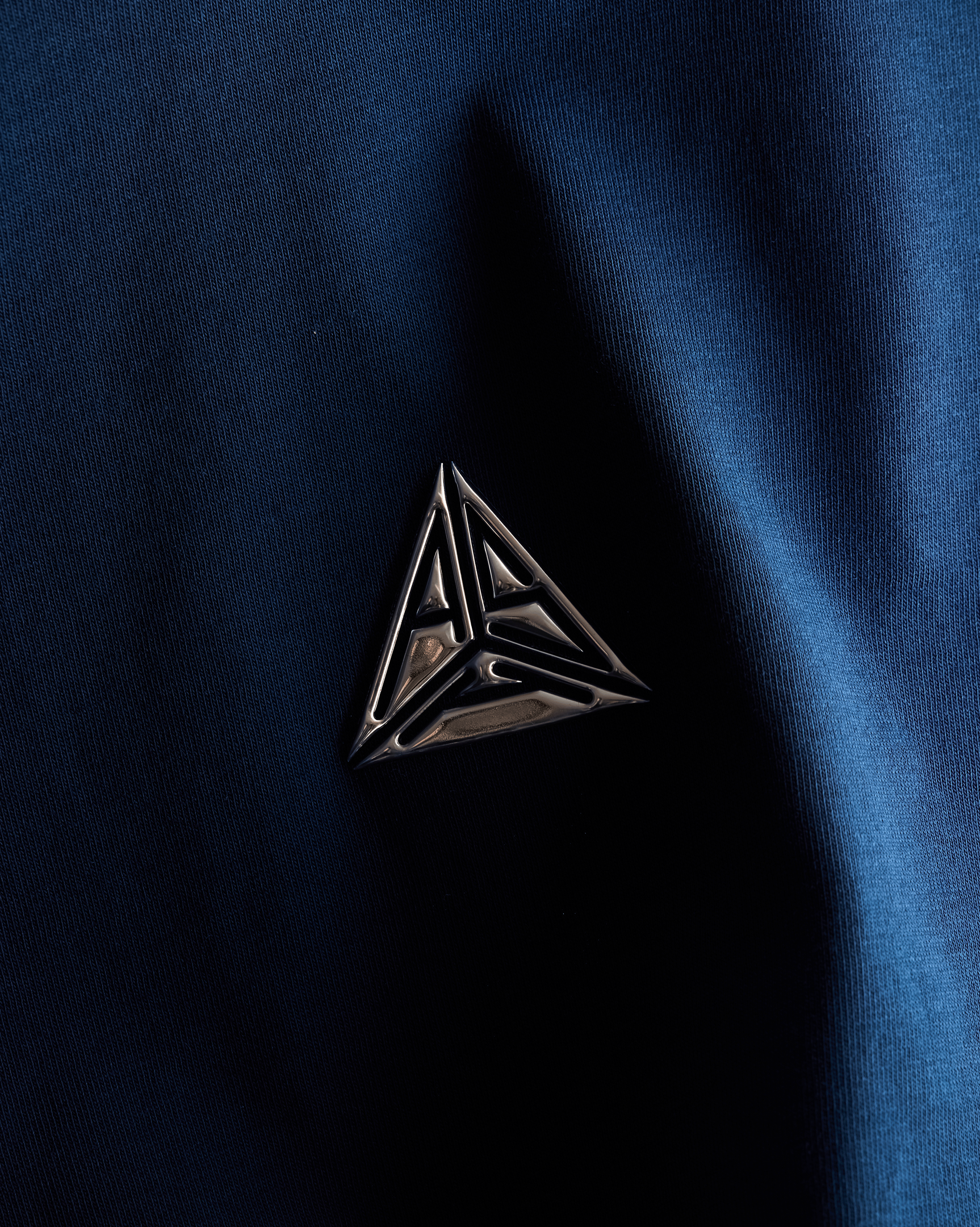 Metallic Small Logo T-shirt Blue