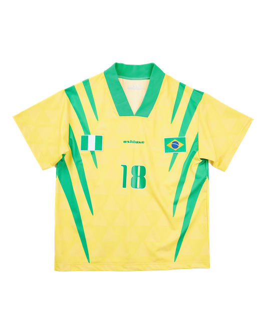 Nigeria X Brazil Football Shirt Yellow