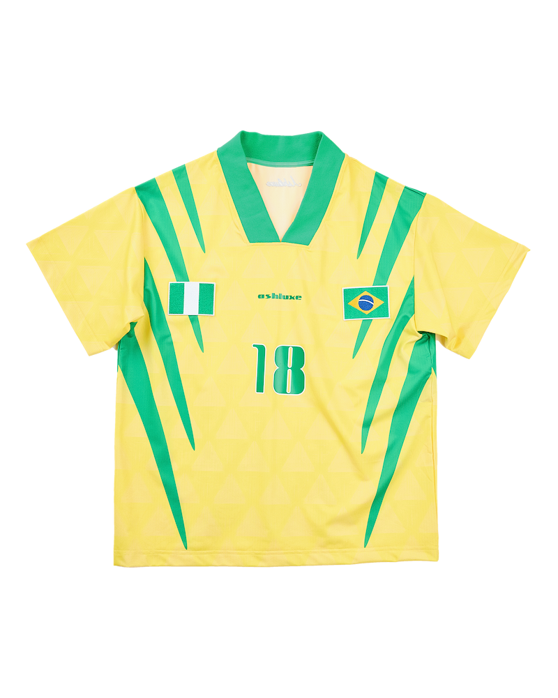 Nigeria X Brazil Football Shirt Yellow