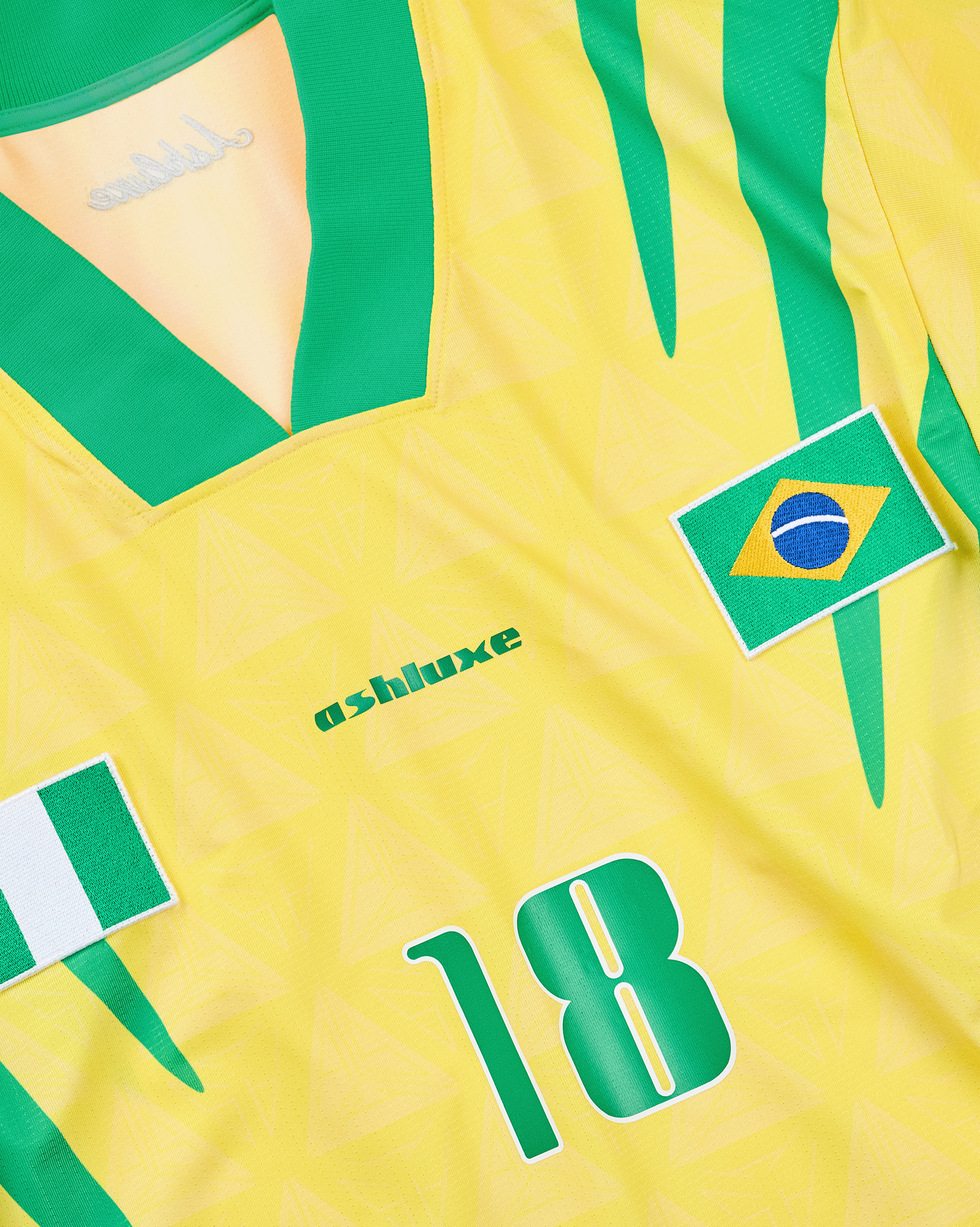 Nigeria X Brazil Football Shirt Yellow