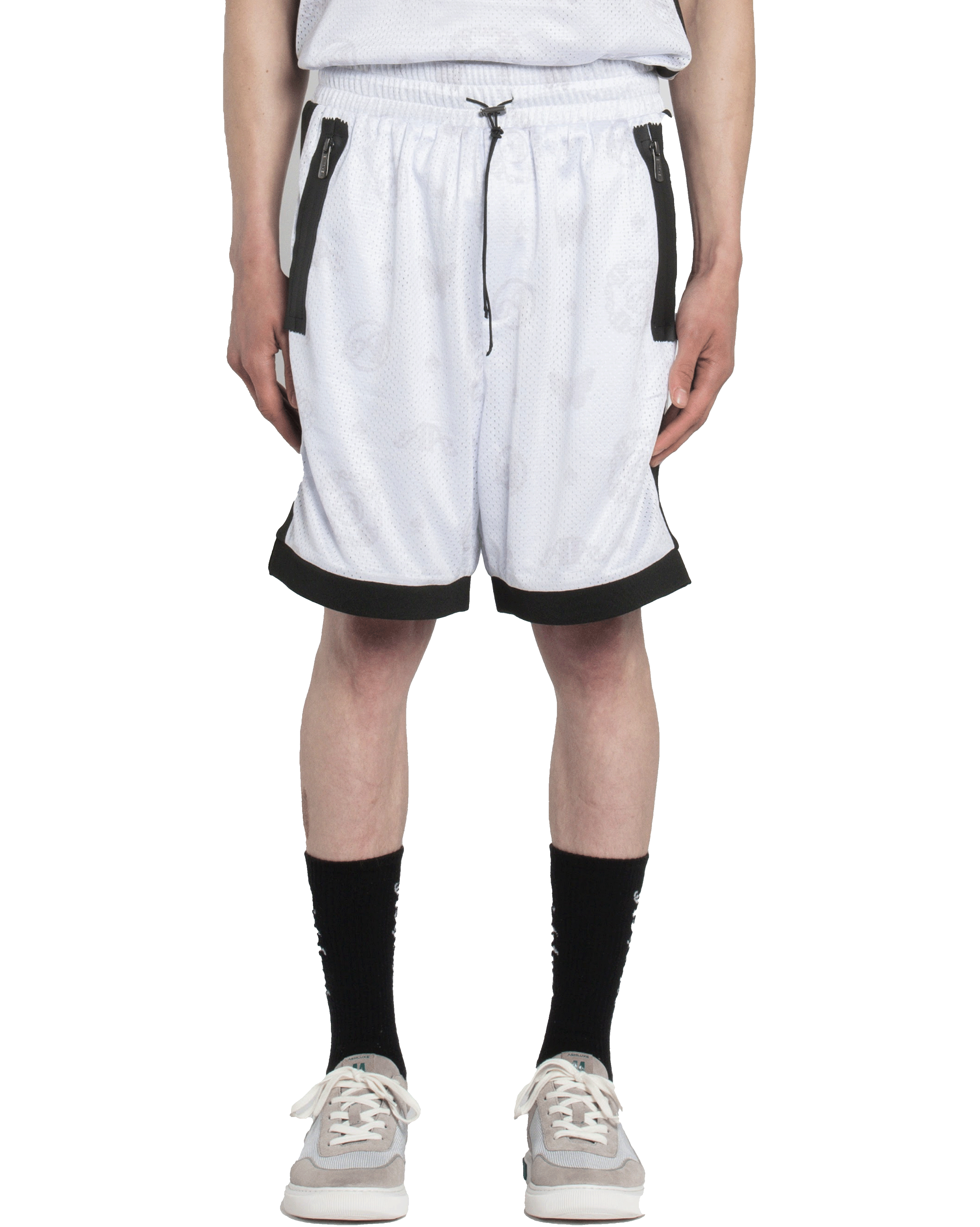 Ashluxe Paradise Basketball Shorts White